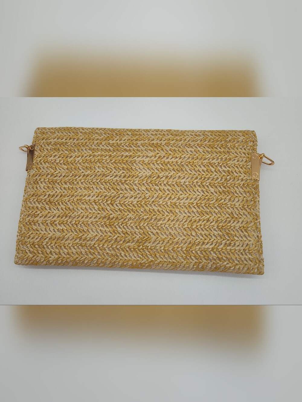 DIOR Beauty Limited Edition Rattan Jute Woven Clutch Chain Bag Natural NIB - Picture 9 of 11